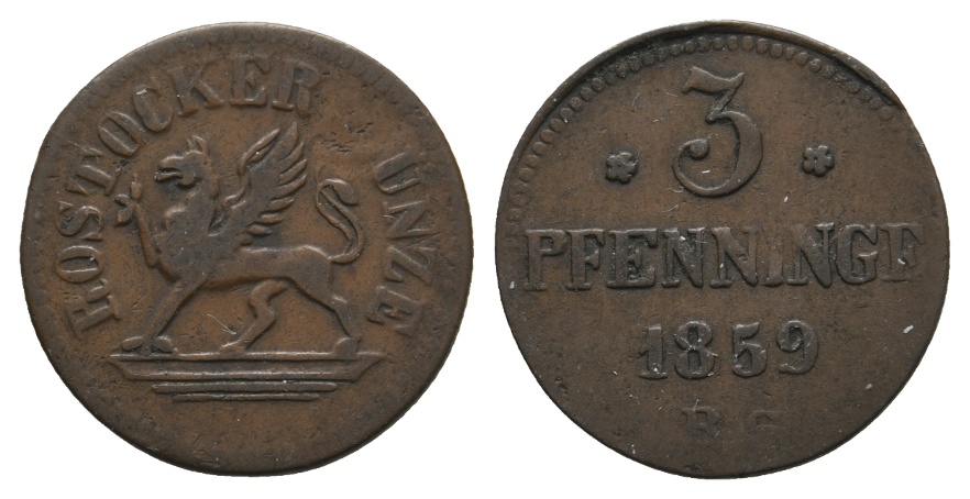  Altdeutschland; Kleinmünze 1859   