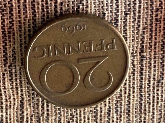 Münze Umlaufmünze Deutschland DDR 20 Pfennig 1969