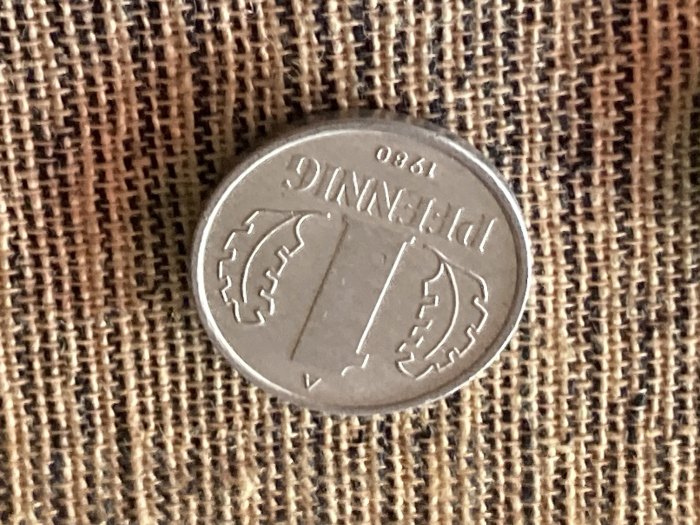 Münze Umlaufmünze Deutschland DDR 1 Pfennig 1980