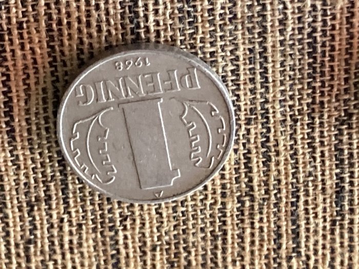 Münze Umlaufmünze Deutschland DDR 1 Pfennig 1968