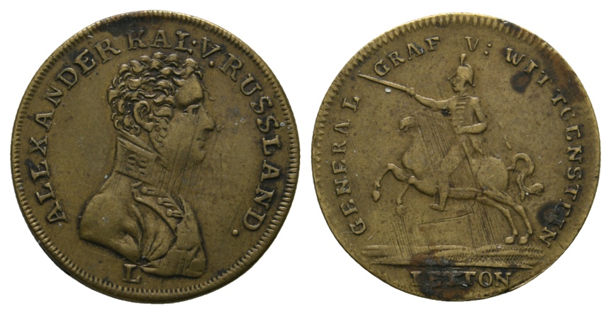  Rechenpfennig / Messingjetton; 3,60 g, Ø 26,16 mm   