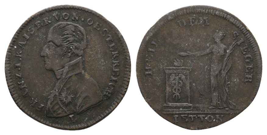  Rechenpfennig / Messingjetton; 3,19 g, Ø 24,72 mm   