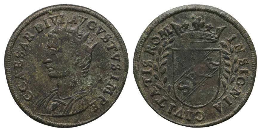  Rechenpfennig / Messingjetton; 4,46 g, Ø 28,07 mm   