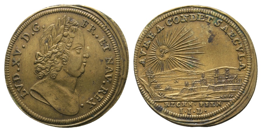  Rechenpfennig / Messingjetton; 2,18 g, Ø 26,50 mm   