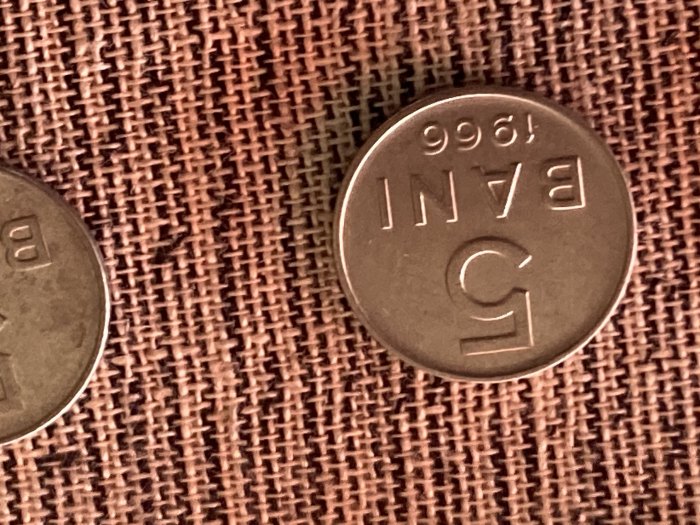  Münze Umlaufmünze Rumänien 5 Bani 1966   