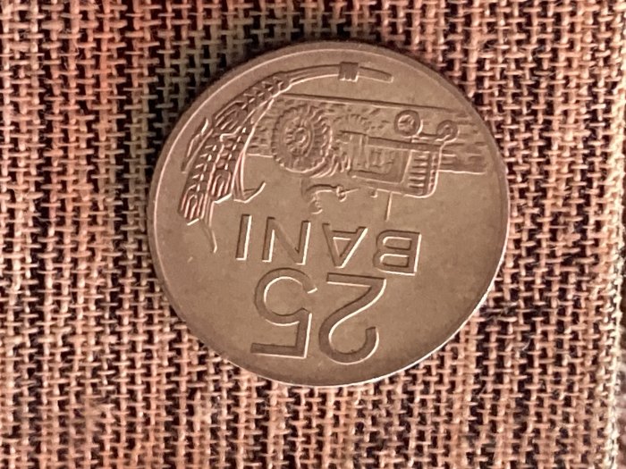  Münze Umlaufmünze Rumänien 25 Bani 1966   