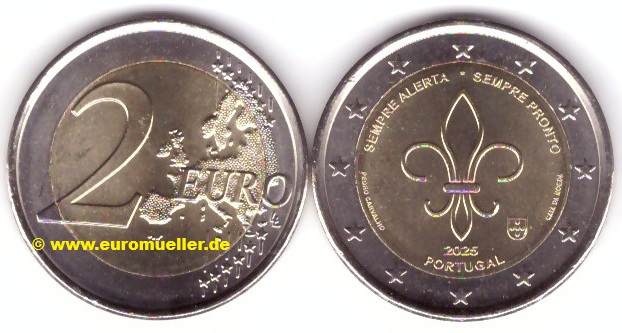 Portugal 2 Euro Gedenkmünze 2025...Sempre   