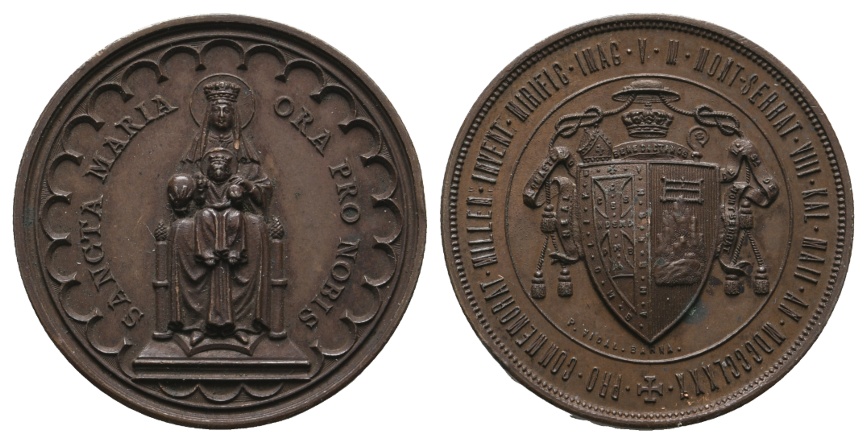  Medaille; Heilge Maria; Religion; Bronze; 10,73 g; Ø 29,6 mm   