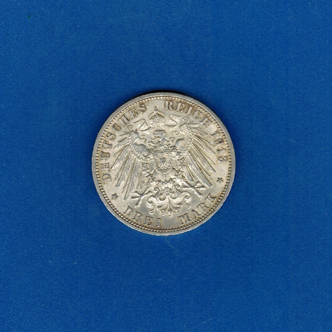  3 Mark 1913A Preussen Wilhelm II. 25 jähhriges Regierungsjubilläum   