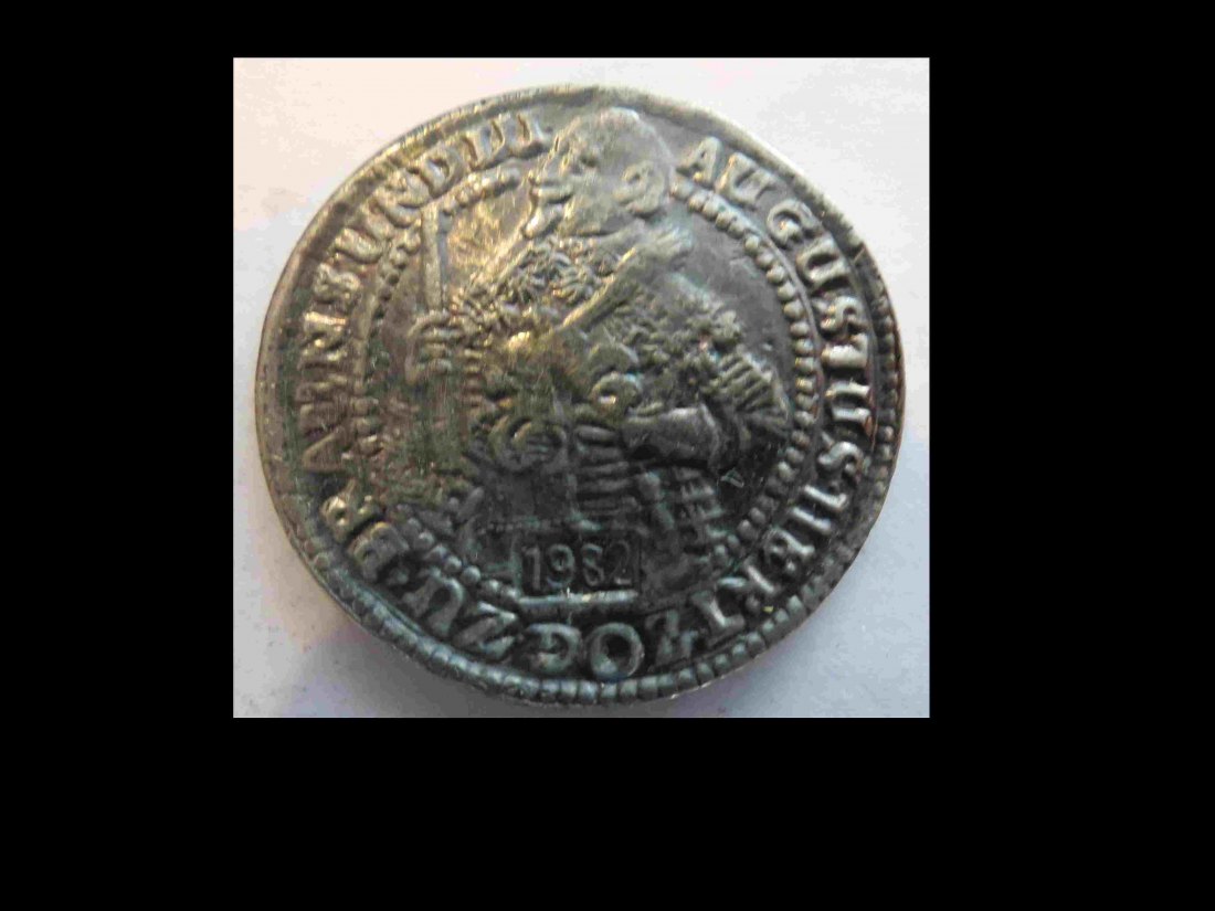 1 Taler (sog.Glockentaler) Braunschweig-Wolfenbüttel 1643,August d.Jüngere, Nachprägung 1982 Zinn