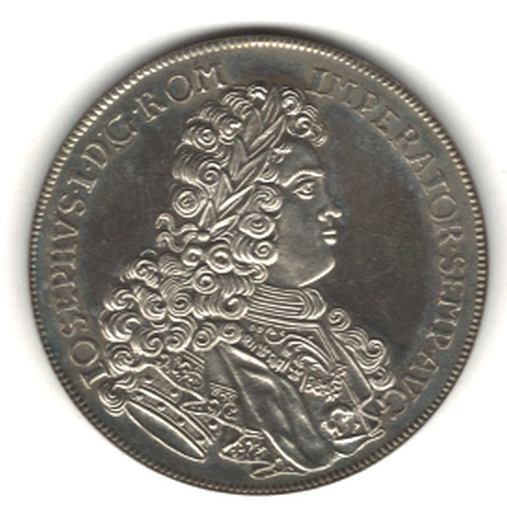  Köln 1 Taler (1705) NP 1975 Reichstaler auf die Huldigung für Josef I., 835er Silber   