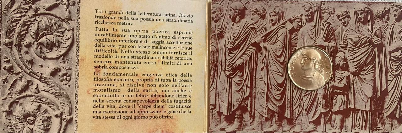  Italy 500 Lire 1993 2000th Anniversary - Death of Horace Silver Booklet BU   