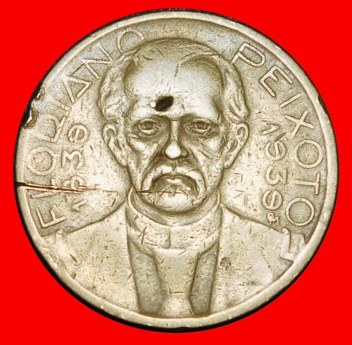  Ⰶ PEIXOTO (1839-1895): BRAZIL ★ 2000 REIS 1939! PRESIDENT (1891-1894)★LOW START★ NO RESERVE!   