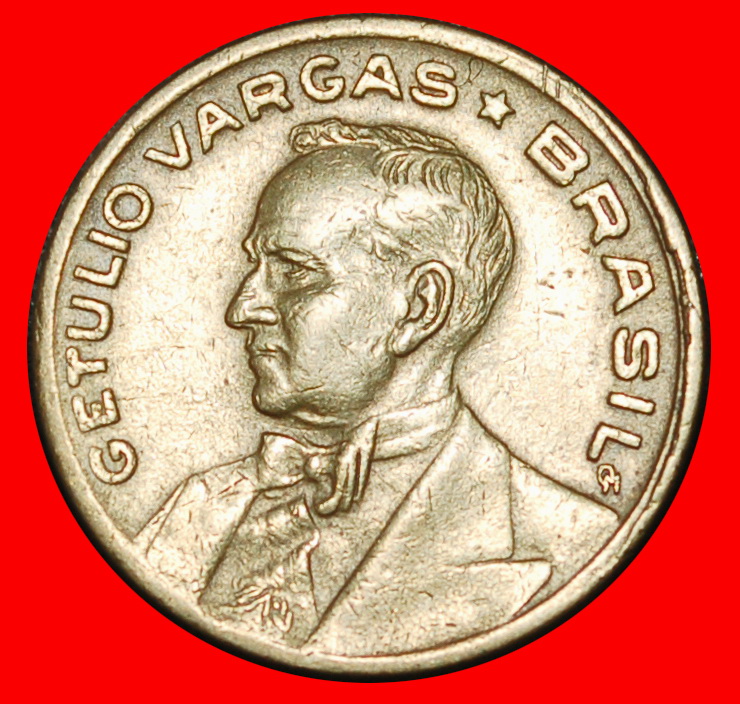 Ⰶ WAR TIME (1942-1948): BRAZIL ★ 20 CENTAVOS 1943! VARGAS (1882-1954)★LOW START★ NO RESERVE!