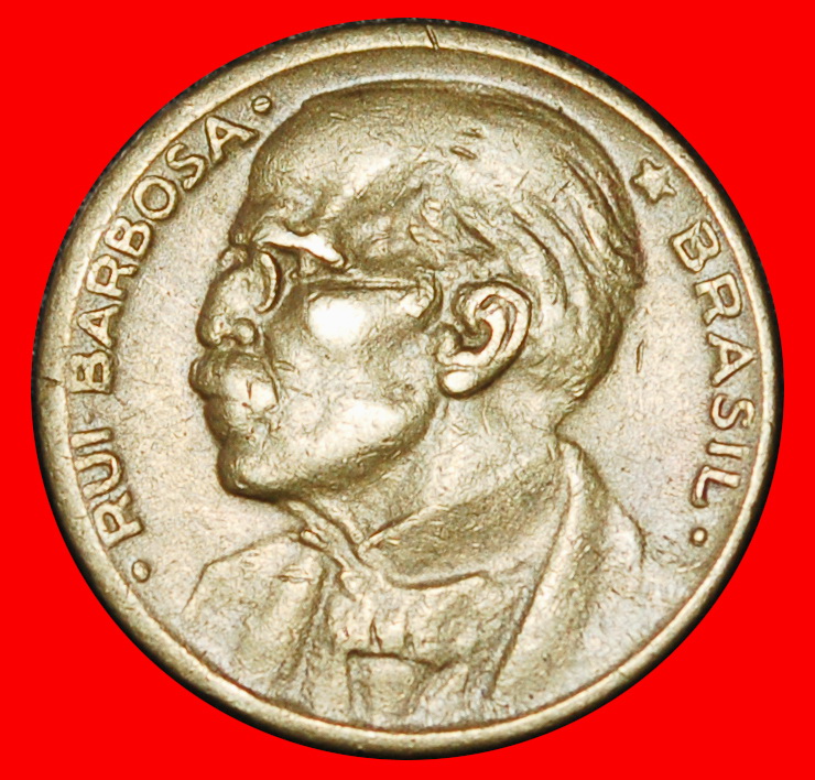  Ⰶ STAR (1942-1956): BRAZIL ★ 20 CENTAVOS 1953 BARBOSA (1849-1923) ERROR! ★LOW START★ NO RESERVE!   