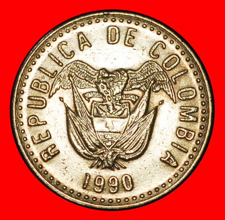  Ⰶ SHIPS (1989-2012): COLOMBIA ★ 10 PESOS 1990!  ★LOW START★ NO RESERVE!   