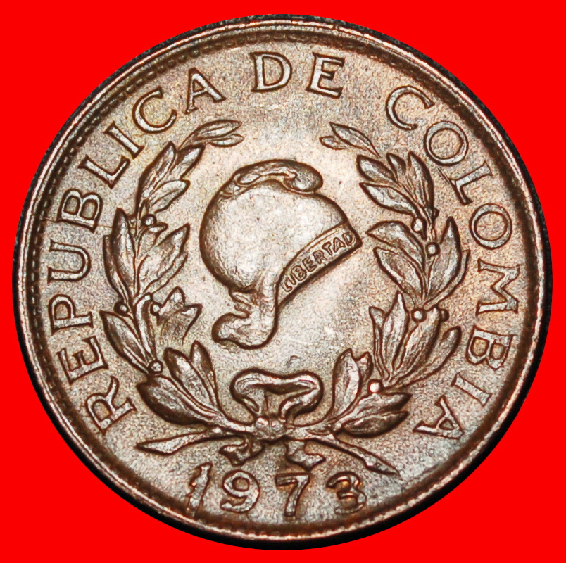  Ⰶ CORNUCOPIA (1942-1978): COLOMBIA ★ 5 CENTAVOS 1973 ERROR! DISCOVERY COIN!★LOW START★ NO RESERVE!   