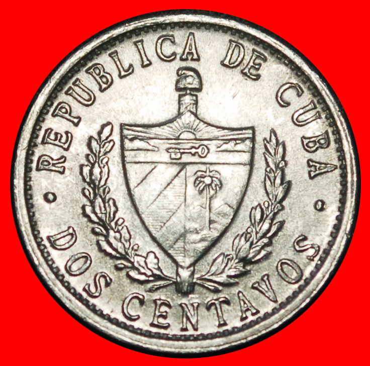  Ⰶ USSR (1983-2010): CUBA ★ 2 CENTAVOS 1983 STAR! UNC MINT LUSTRE! ★LOW START★ NO RESERVE!   
