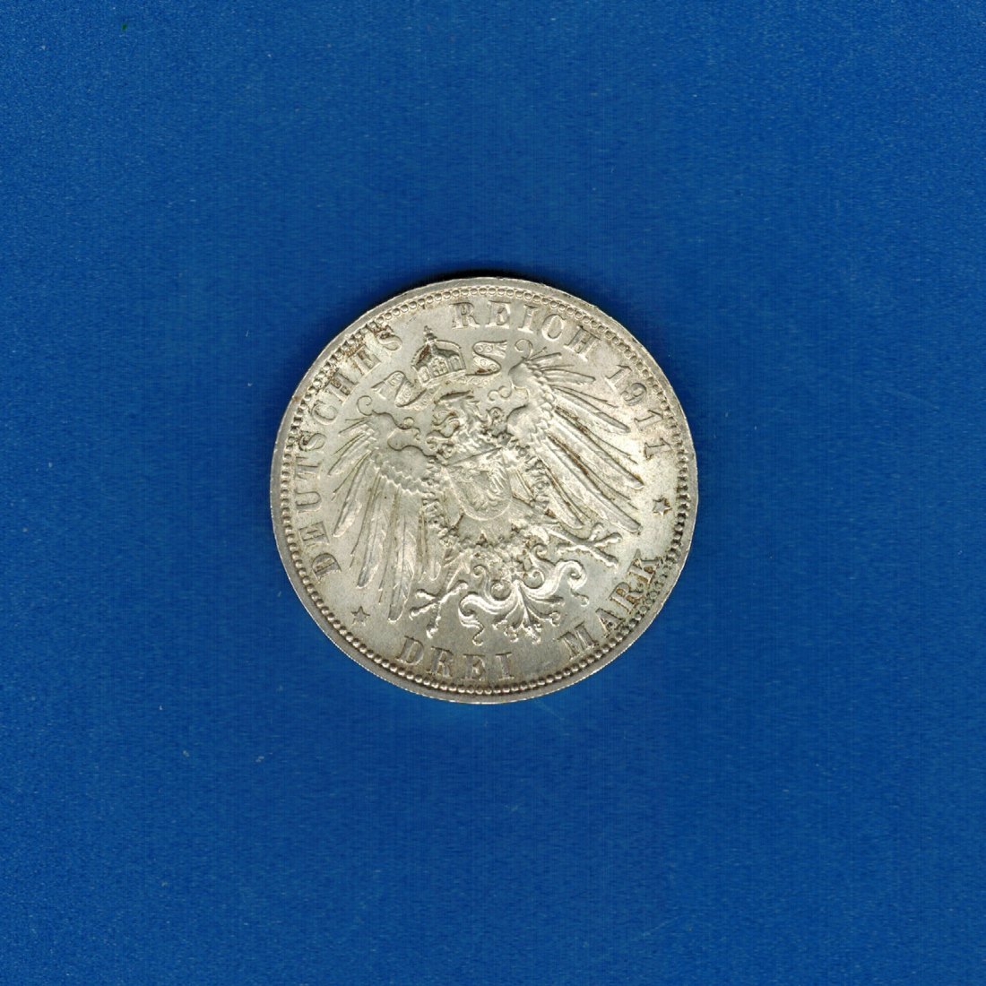  3 Mark 1911D Bayern D. Luitpold, Prinzregent, 1886-1912   