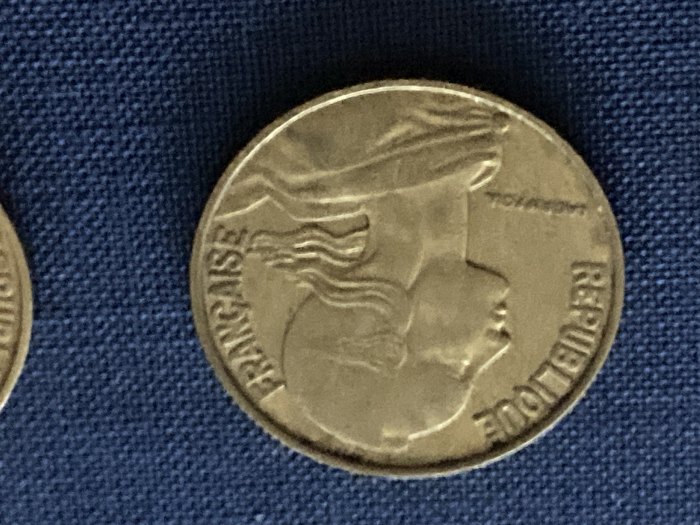  Münze Umlaufmmünze Frankreich 20 Centimes 1967   