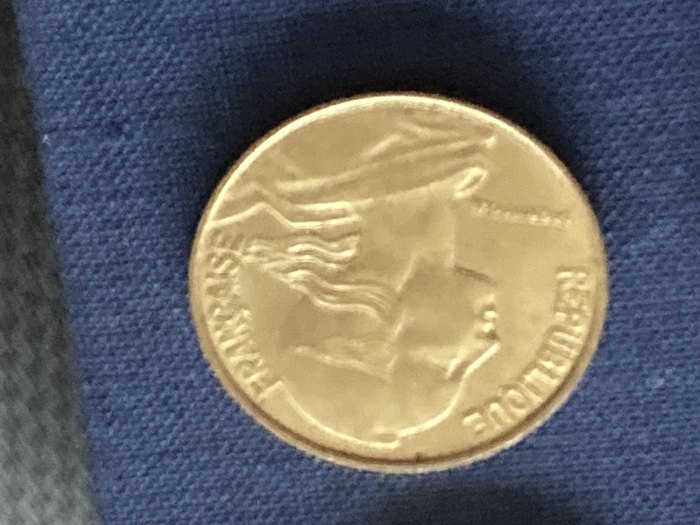 Münze Umlaufmünze Frankreich 20 Centimes 1976   