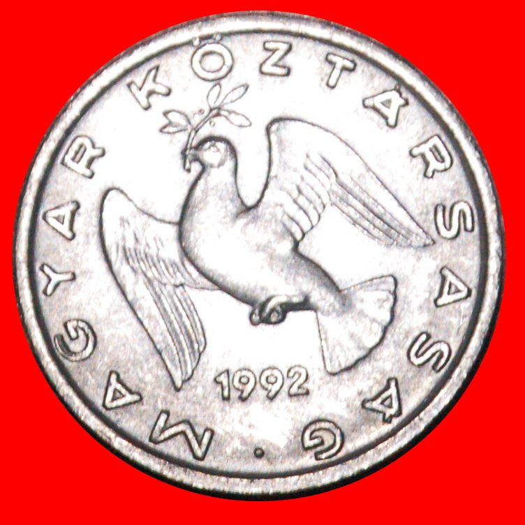 Ⰶ POSTKOMMUNISTISCHE TAUBE (1990-1996): UNGARN ★ 10 FILLER 1992BP uSTG STEMPELGLANZ ★OHNE VORBEHALT!