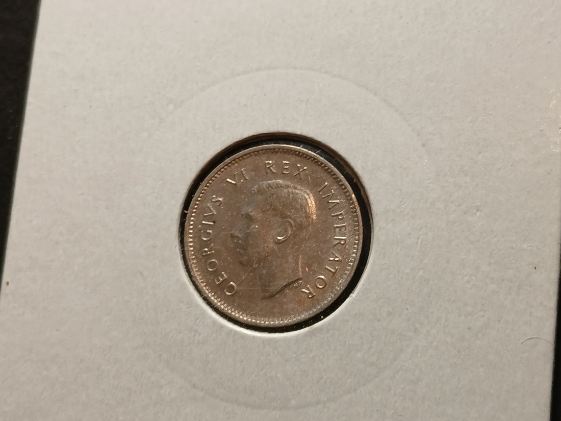  South Africa - 3 Pence 1943 silber   