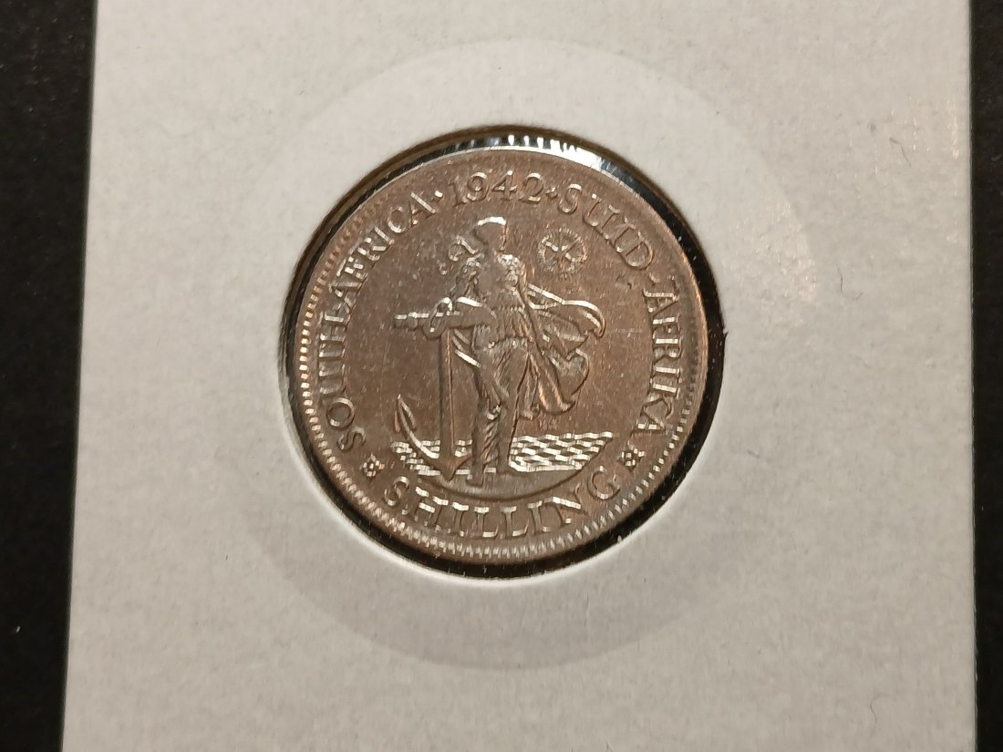  South Africa - 1 Shilling 1942 silber   