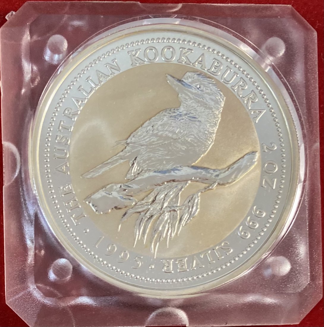 AUSTRÁLIA - 2OZ KOOKABURRA - 1995 SILVER 999%