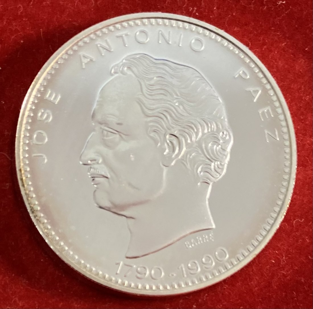  VENEZUELA - 500 BOLÍVARES - 31,1 g -SILVER 900%   