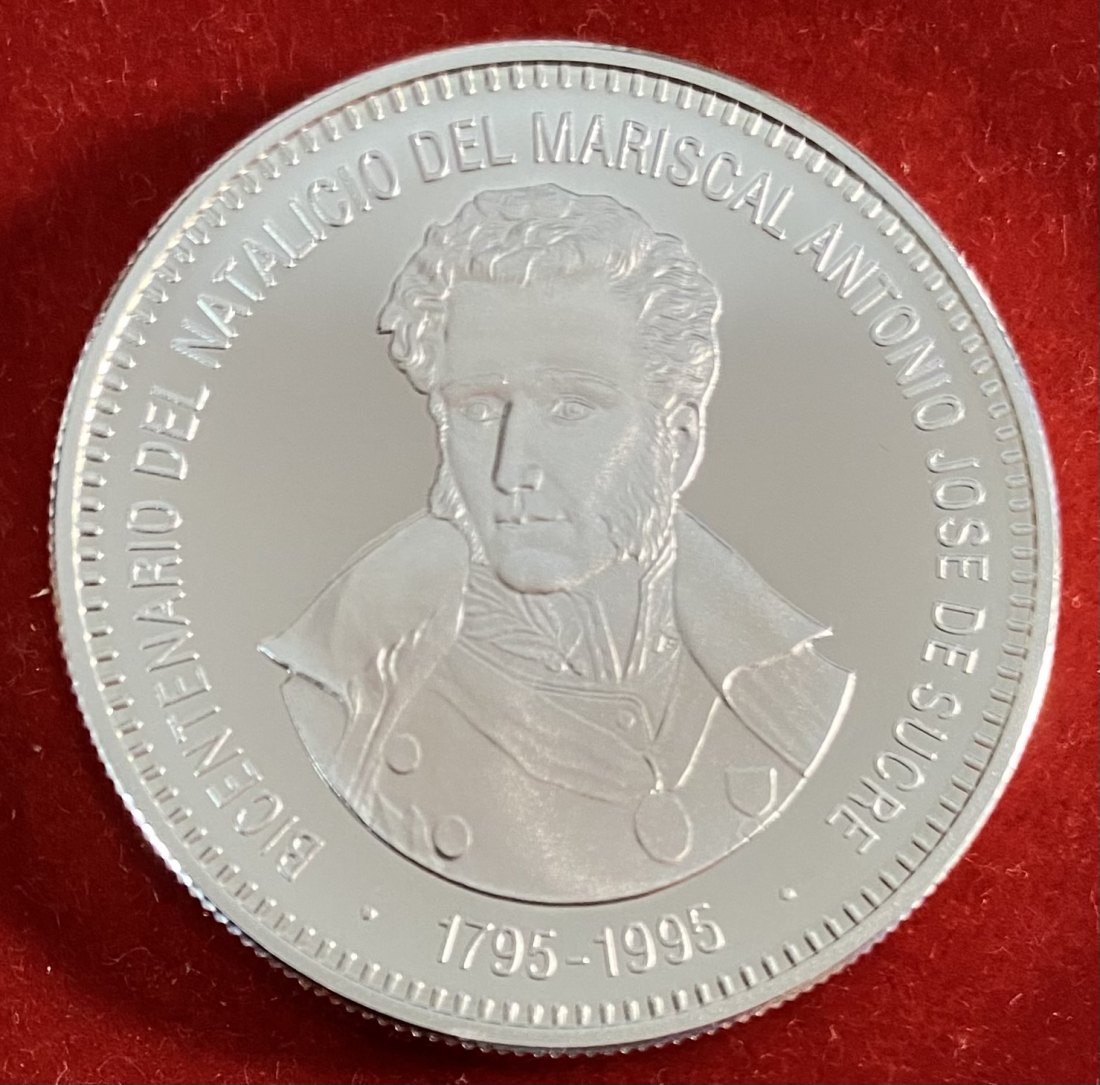  VENEZUELA - 500 BOLÍVARES - 31,1 g -SILVER 900%   