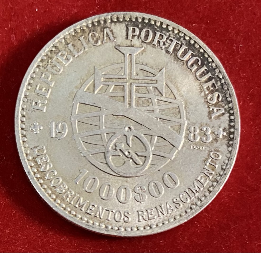  PORTUGAL -  1.000 ESCUDOS - SILVER 835%   