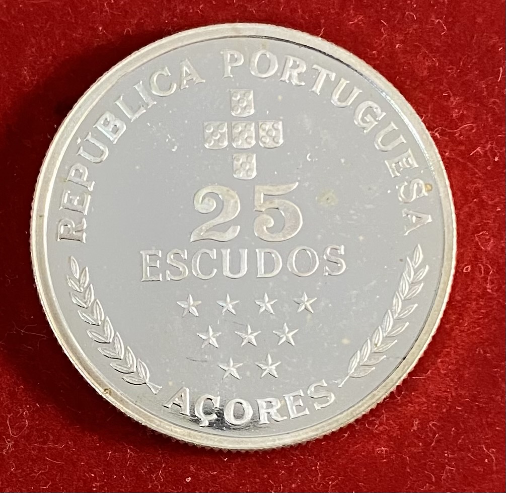 PORTUGAL - 25 ESCUDOS - SILVER 925%
