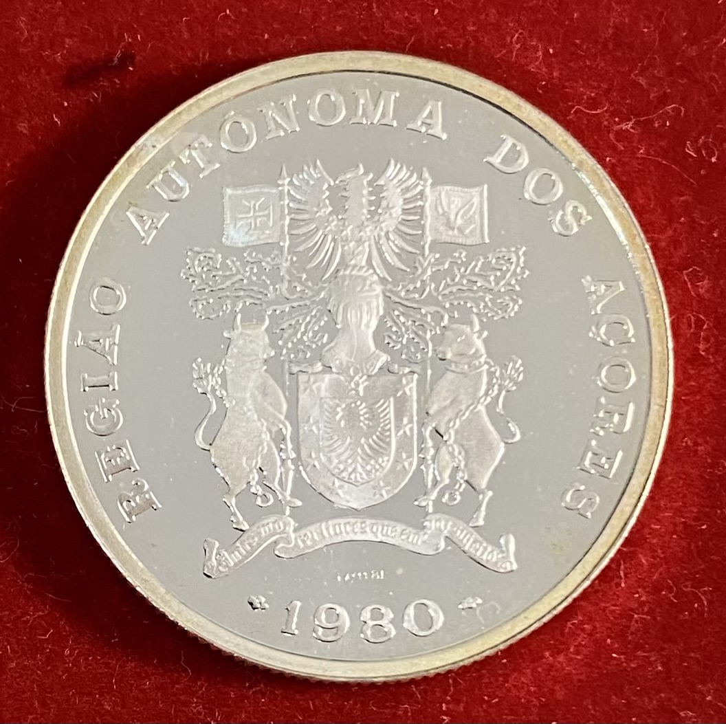  PORTUGAL -  25 ESCUDOS - SILVER 925%   