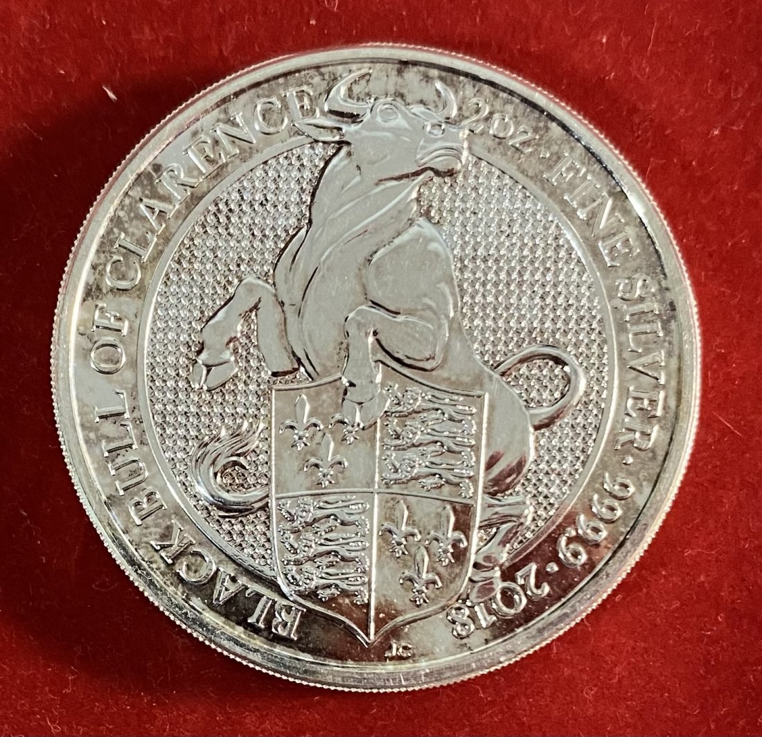  U.K. - 5 POUNDS - 2018 - 2 OZ - SILVER 999%   