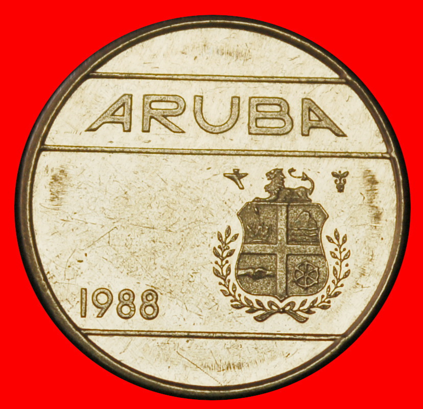  Ⰶ NIEDERLANDE (1986-2024): ARUBA★10 CENT 1988! BEATRIX (1980-2013) VZGL STEMPELGLANZ★OHNE VORBEHALT!   