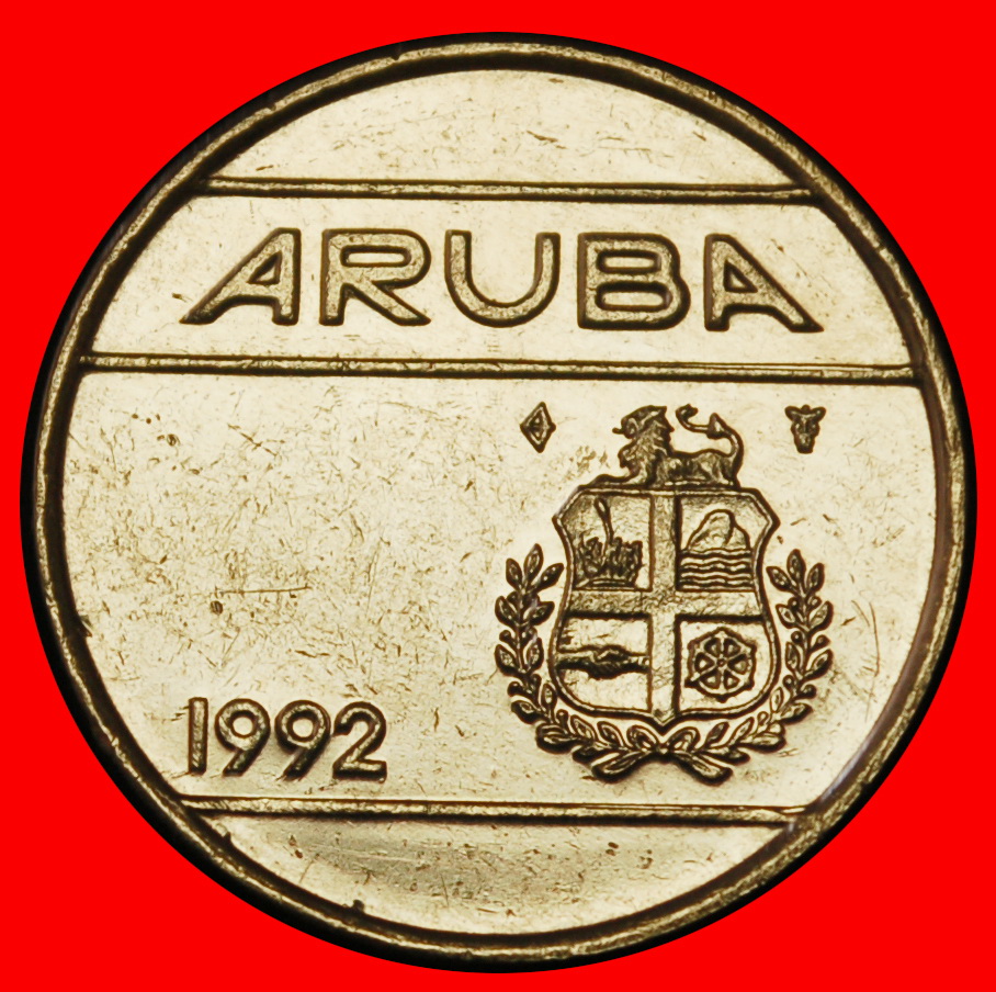 Ⰶ NIEDERLANDE (1986-2023): ARUBA★25 CENT 1992! BEATRIX (1980-2013) VZGL STEMPELGLANZ★OHNE VORBEHALT!