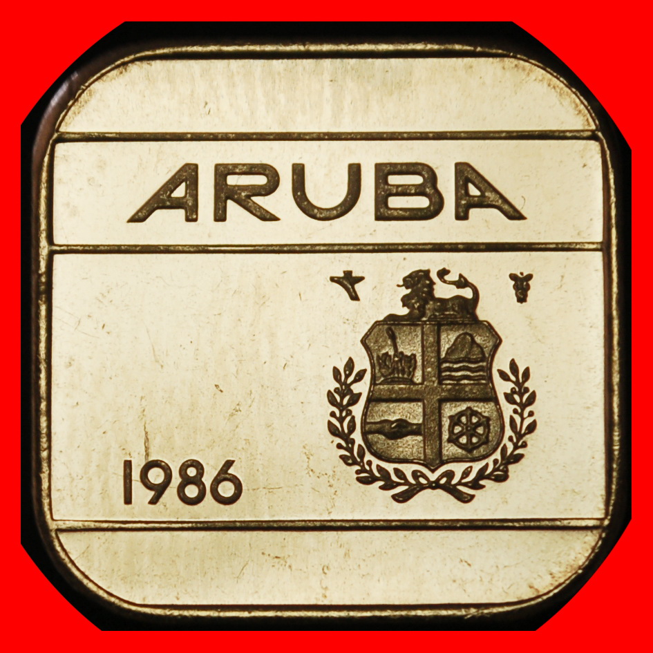 Ⰶ NETHERLANDS (1986-2023): ARUBA ★ 50 CENTS 1986! BEATRIX (1980-2013) UNC ★LOW START ★ NO RESERVE!