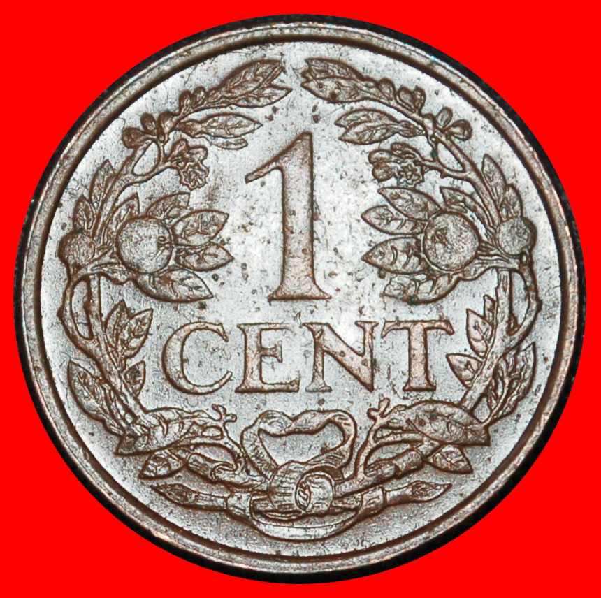  Ⰶ WITH ARUBA (1952-1970):NETHERLANDS ANTILLES★1 CENT 1961! JULIANA 1948-1980★LOW START ★ NO RESERVE!   