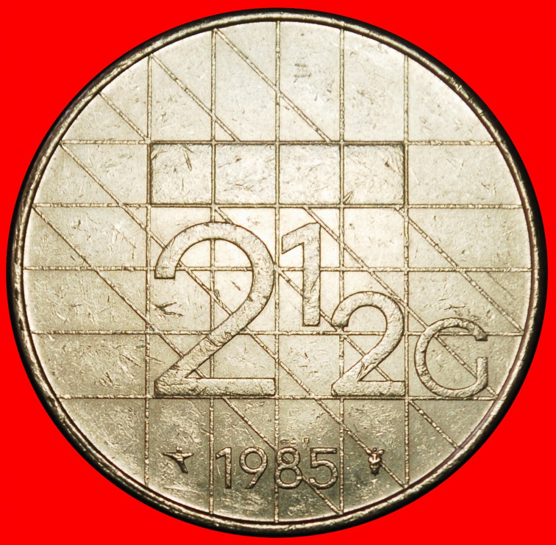  Ⰶ PORTRAIT DEXTER 1982-2001:NETHERLANDS★2 1/2 GULDEN 1985! BEATRIX 1980-2013★LOW START ★ NO RESERVE!   