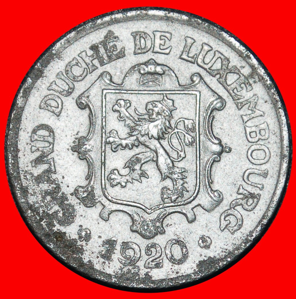 Ⰶ GERMANY (1919-1922): LUXEMBOURG ★ 25 CENTIMES 1920! CHARLOTTE (1919-1964)★LOW START ★ NO RESERVE!