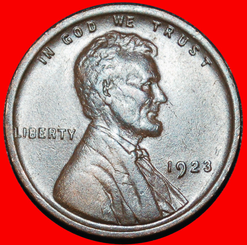 Ⰶ WHEAT PENNY (1909-1958): USA ★ 1 CENT 1923! LINCOLN (1809-1865)★LOW START ★ NO RESERVE!
