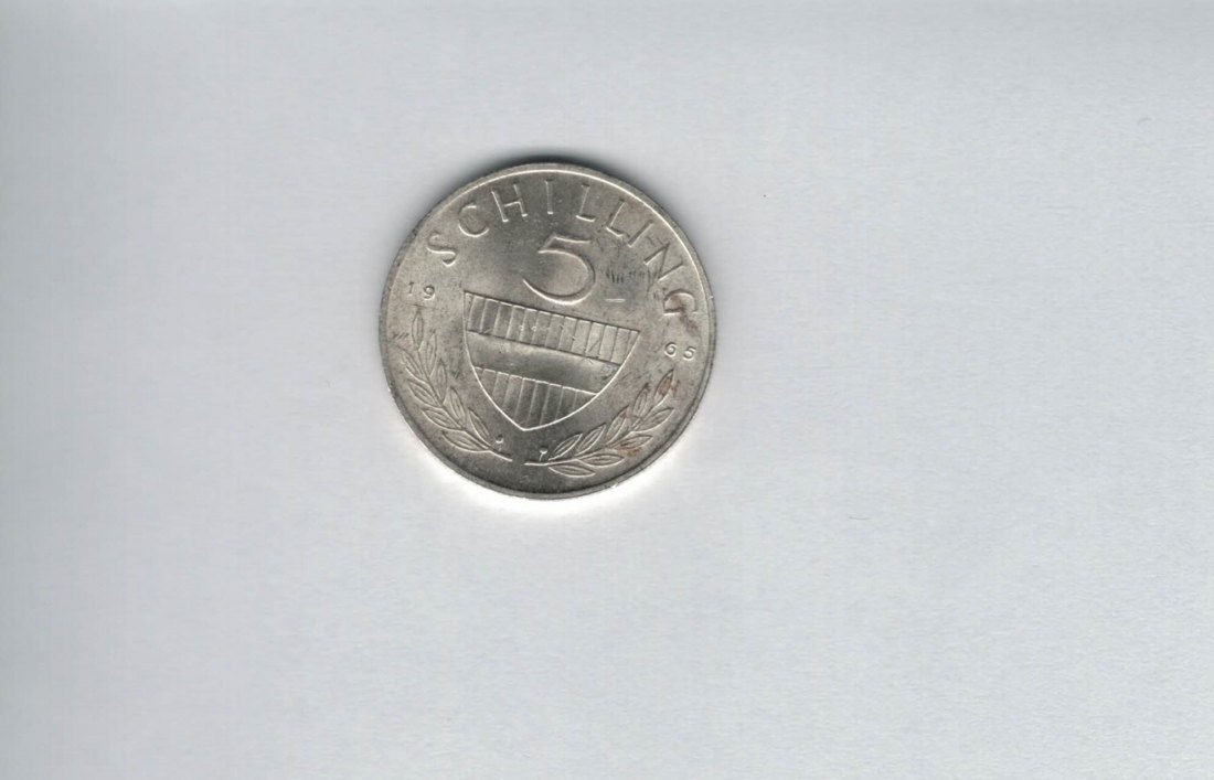  5 Schilling 1965 silber á 3,32 fein Österreich Spittalgold9800 (1054   
