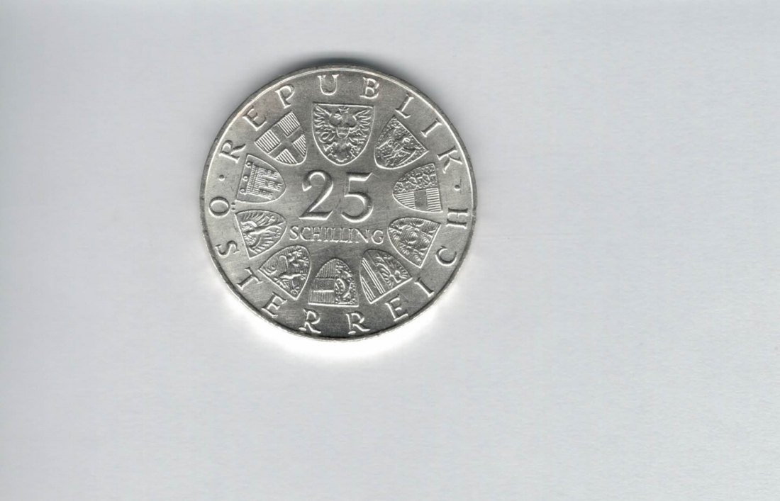 25 Schilling 1972 Carl Michael Ziehrer silber 10,4g fein Österreich 2.Rep Spittalgold9800 (04588/18   