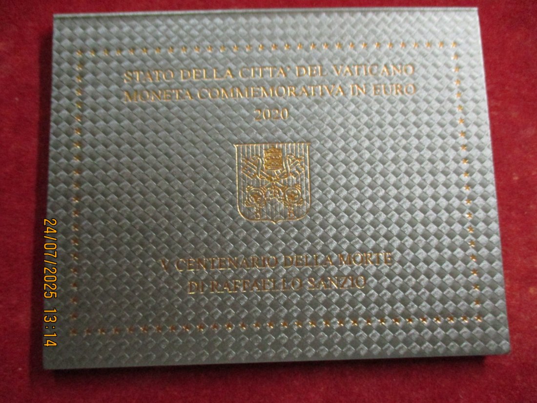  2 Euro 2020 Vatikan Gedenkmünze Todesjahr von Raffael Sanzio - 44g   