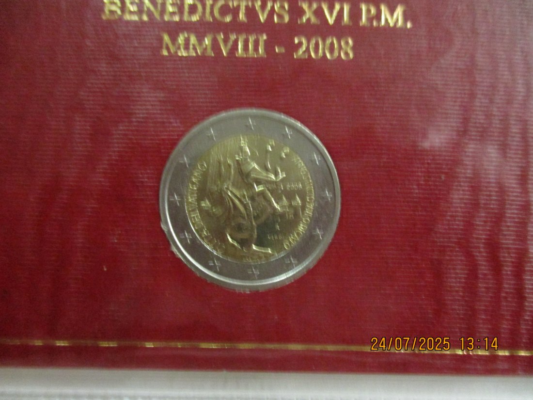 2 Euro 2008 Vatikan Gedenkmünze 4. Pontifikatsjahr - 44g   