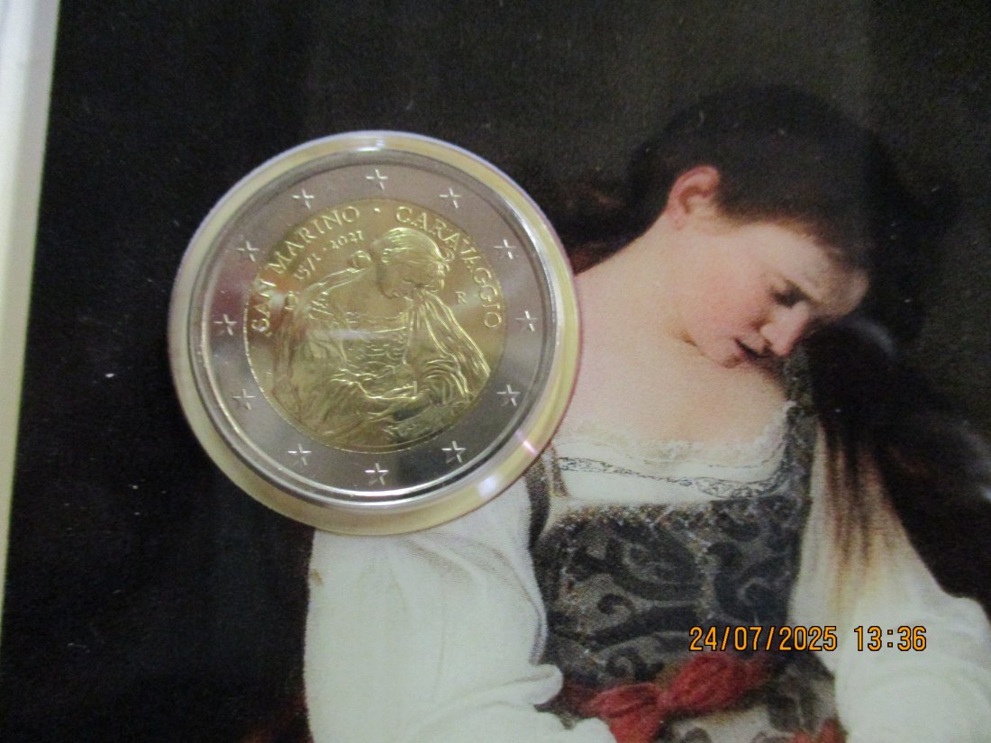  2 Euro 2021 San Marino Gedenkmünze  - 50g   