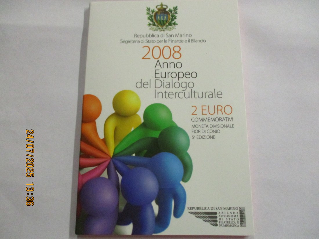  2 Euro 2008 San Marino Gedenkmünze  - 50g   