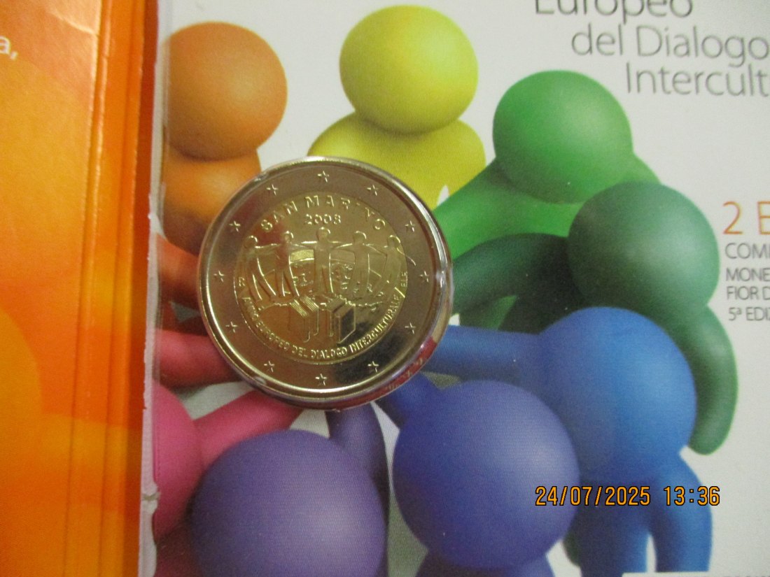  2 Euro 2008 San Marino Gedenkmünze  - 50g   