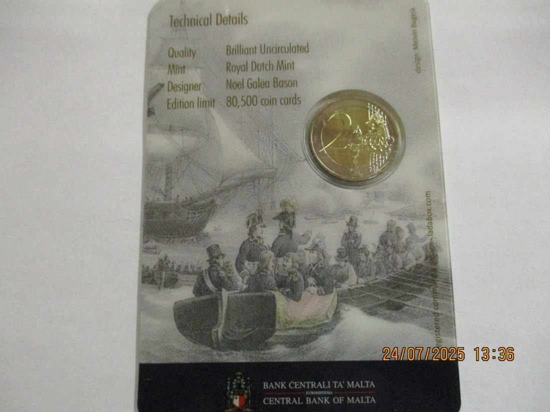  2 Euro 2023 Napoleon in Malta Gedenkmünze  - 23g   